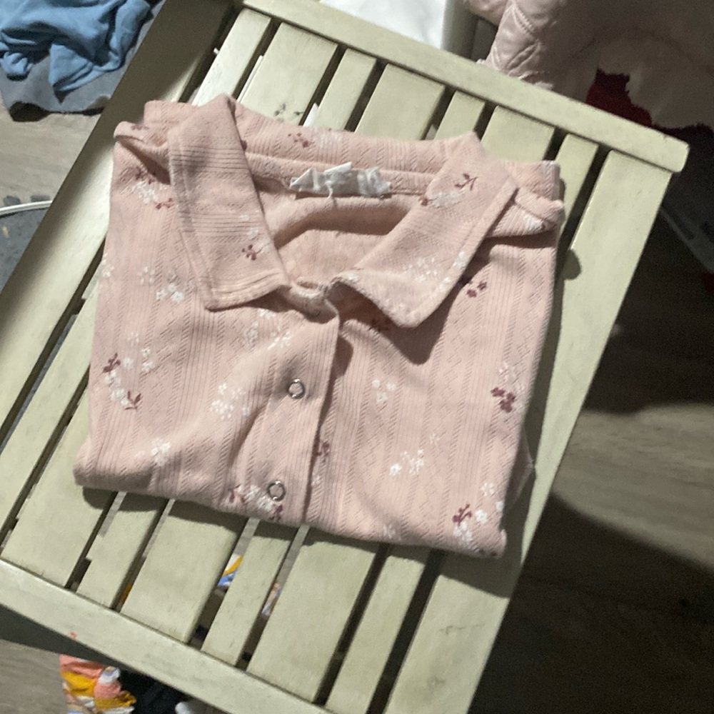 A pink shirt